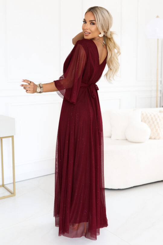 Plus size sädelev maksikleit, punane - Pilt 3