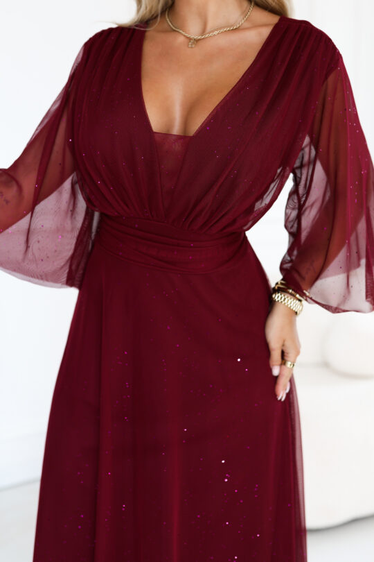 Plus size sädelev maksikleit, punane - Pilt 7