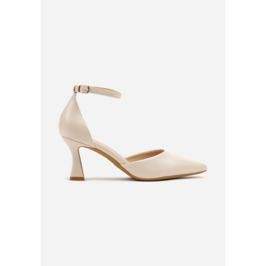 Heeled shoes, beige