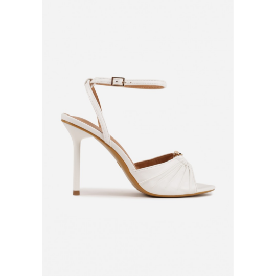 Open heel shoes, white