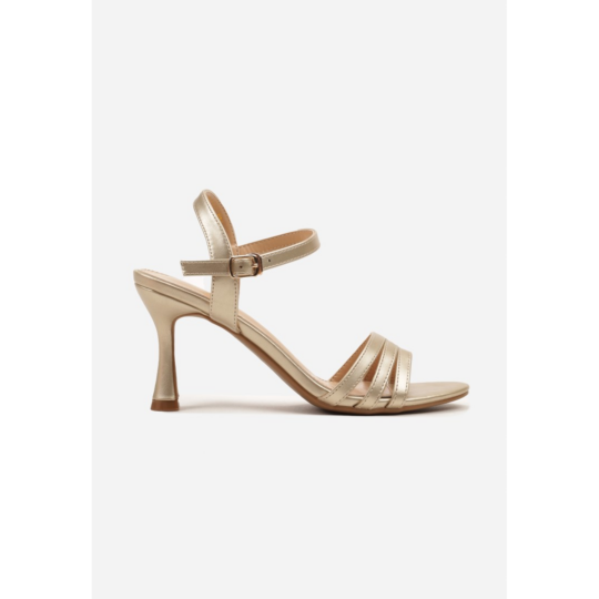 Open heel shoes, gold