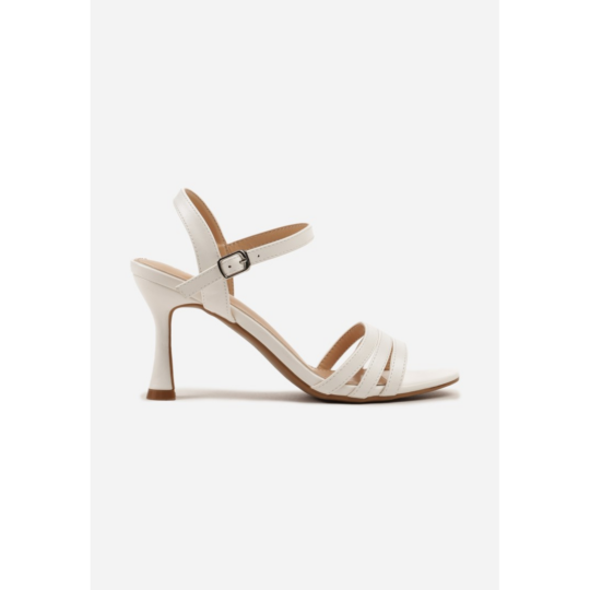 Open heel shoes, white