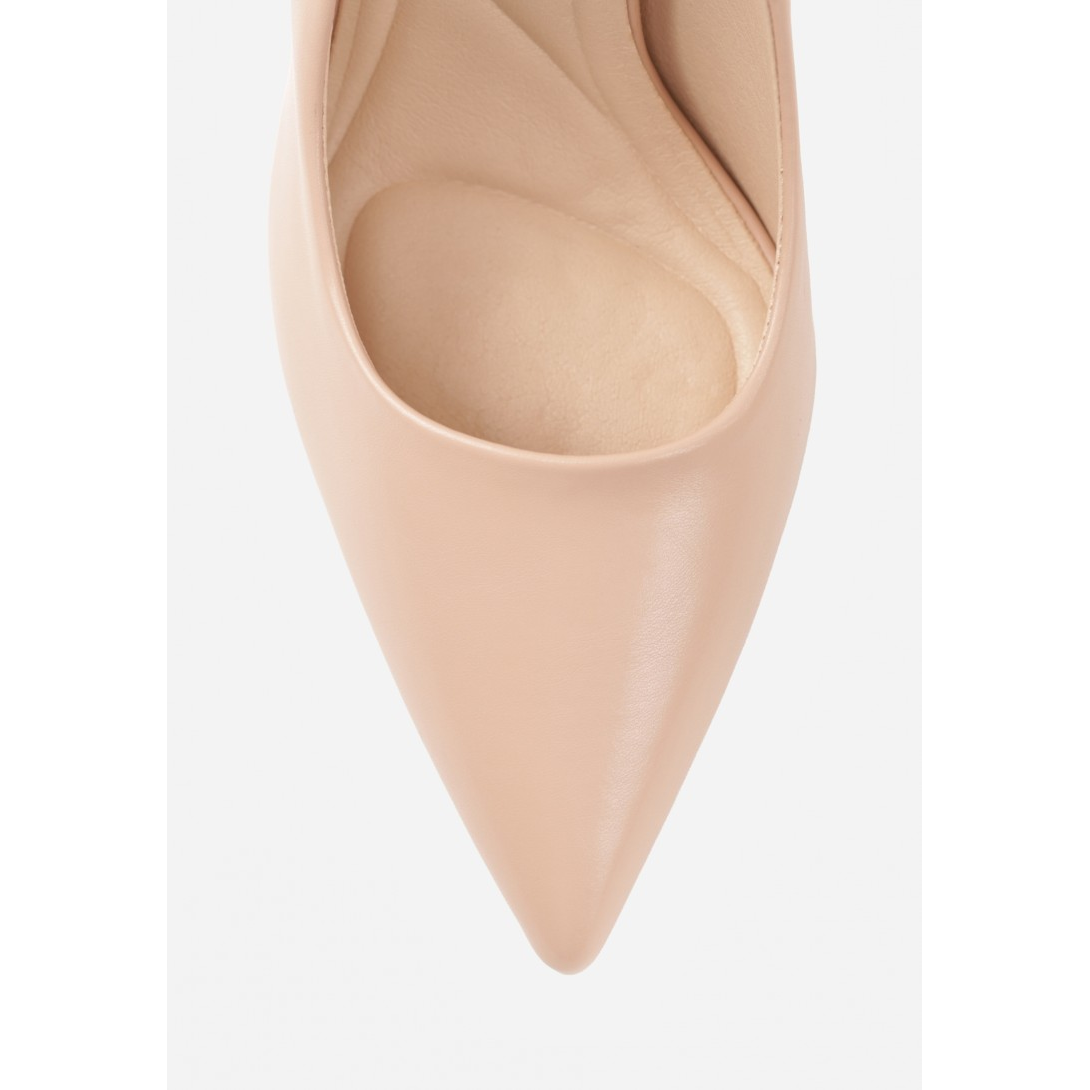 Heeled shoes, beige - Image 3