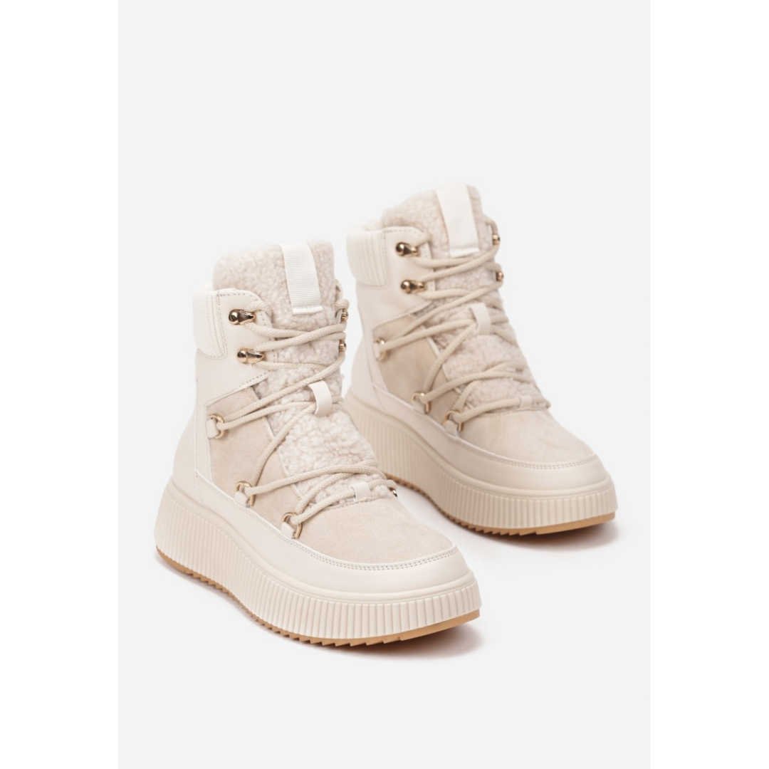 Saappaat, beige